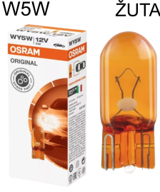 AUTO SIJALICA 2827NA 12V W5W ŽUTA OSRAM ORIGINAL